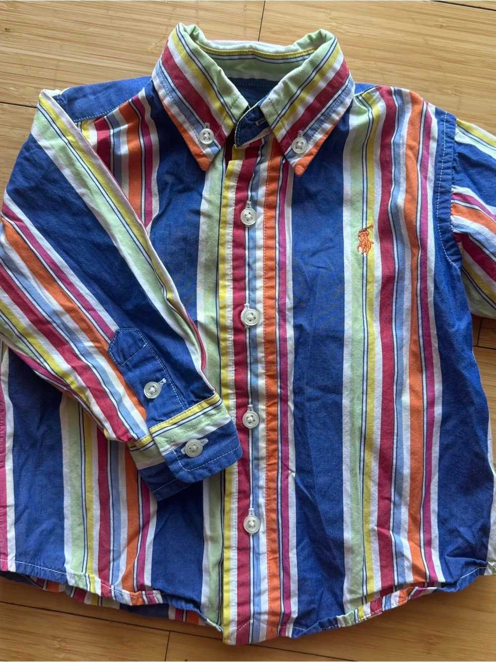 Ralph Lauren Multi-Color Striped Button-Down Shirt
